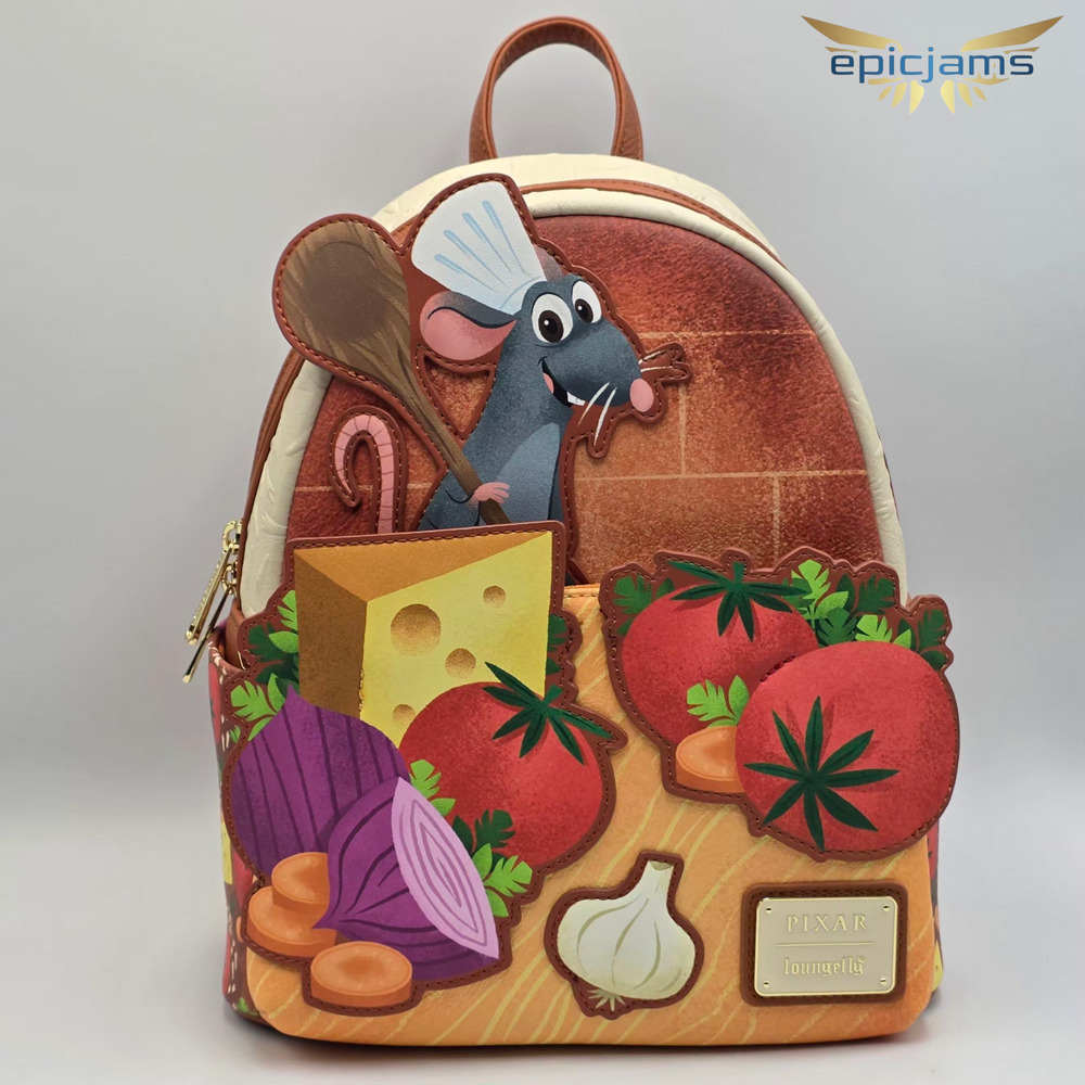 Loungefly Disney Pixar Ratatouille Remy Food Ingredients Mini Backpack Bag New
